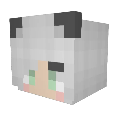 jackiid15 Minecraft avatar head, 3D render