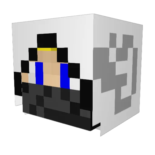 jackjaguar19 Minecraft avatar head, 3D render