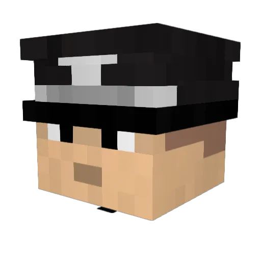 jackjillbob Minecraft avatar head, 3D render