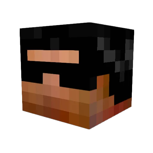 jackjmez Minecraft avatar head, 3D render
