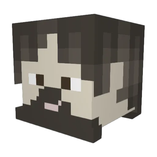 jackjuve Minecraft avatar head, 3D render