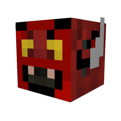 jacklolftw Minecraft avatar head, 3D render