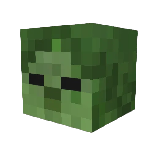 jacklopper Minecraft avatar head, 3D render
