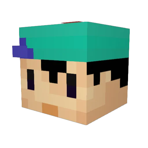 jackm3hoff Minecraft avatar head, 3D render