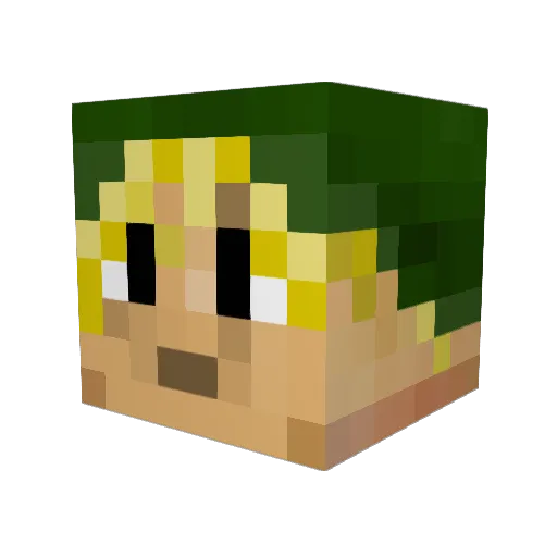 jackmack23 Minecraft avatar head, 3D render