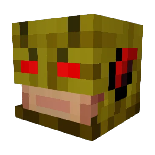 jackmc0 Minecraft avatar head, 3D render