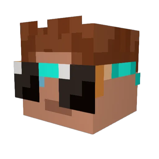 jackmcboi Minecraft avatar head, 3D render