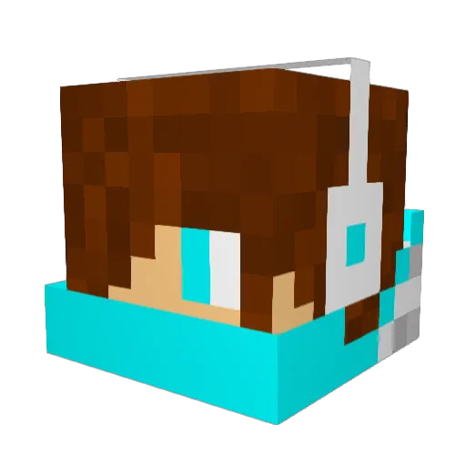 jacknjellify Minecraft avatar head, 3D render