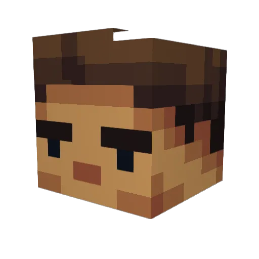 jacko2102 Minecraft avatar head, 3D render