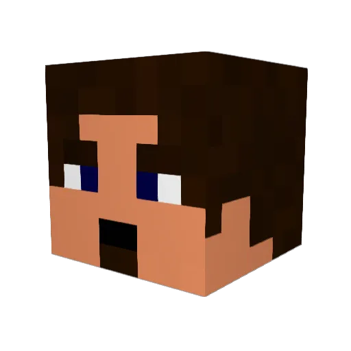 jacko3000jj Minecraft avatar head, 3D render