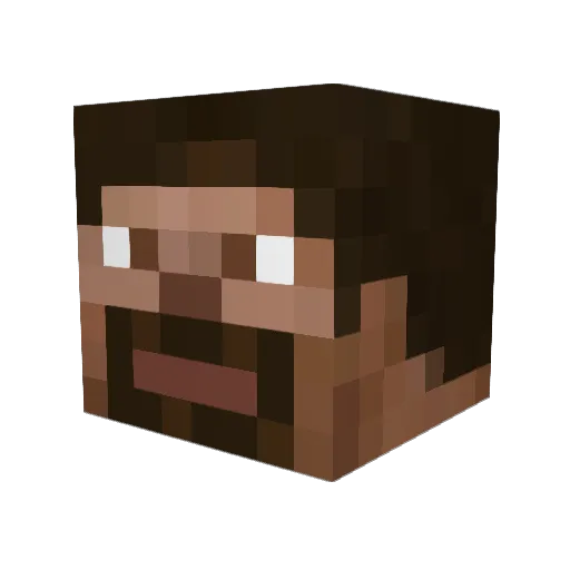 jackoall Minecraft avatar head, 3D render