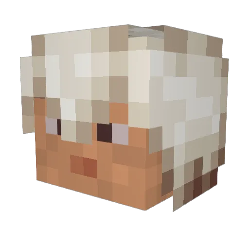 jackoftheforest Minecraft avatar head, 3D render
