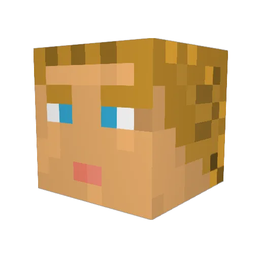 jackojw Minecraft avatar head, 3D render