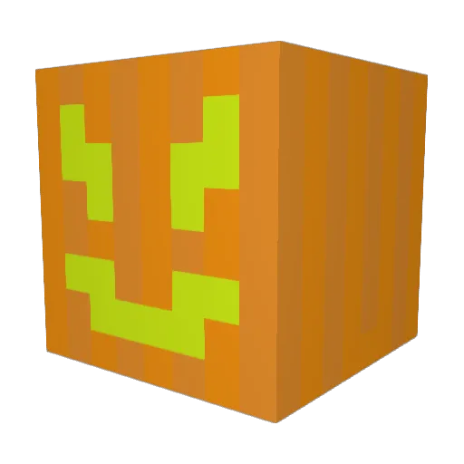 jackolanternking Minecraft avatar head, 3D render