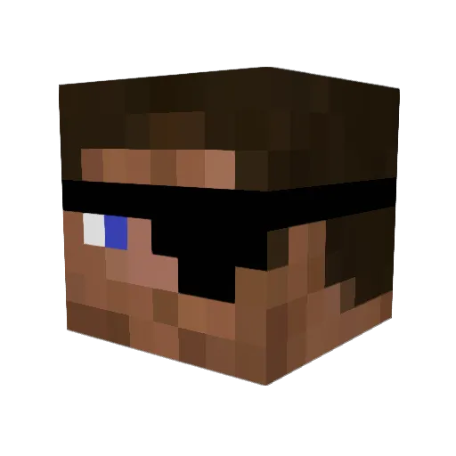 jackolebo Minecraft avatar head, 3D render