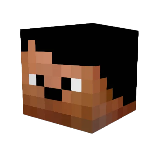 jackoliah Minecraft avatar head, 3D render