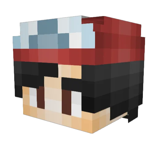 jackorat Minecraft avatar head, 3D render