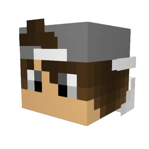 jackotmh Minecraft avatar head, 3D render