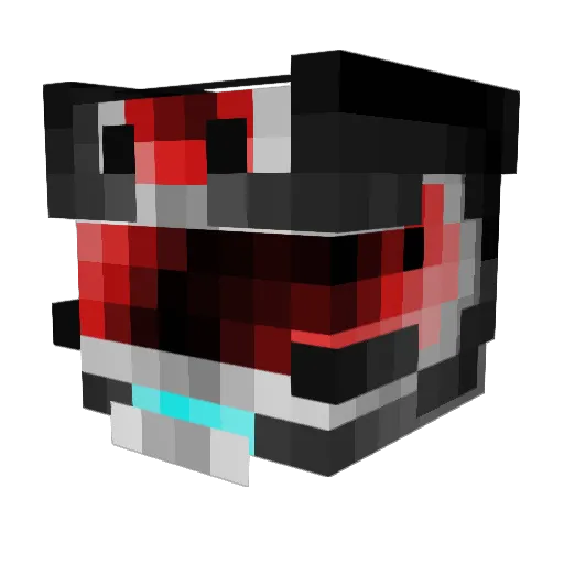 jackpauk Minecraft avatar head, 3D render
