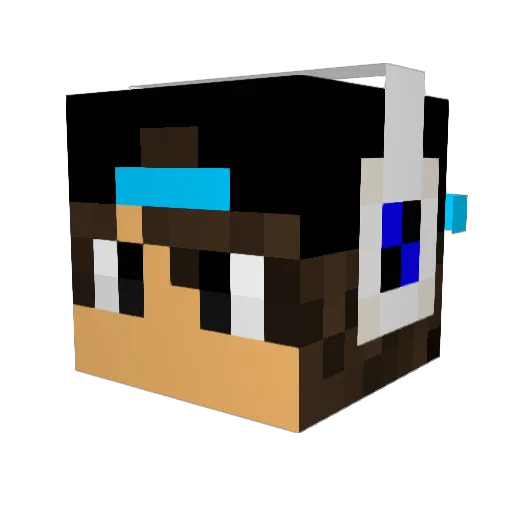 jackphilippe Minecraft avatar head, 3D render
