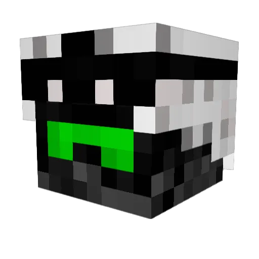 jackrevolver Minecraft avatar head, 3D render
