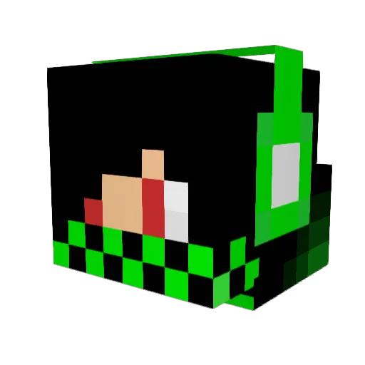 jacks66 Minecraft avatar head, 3D render