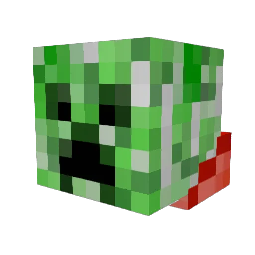 jacksamwitter Minecraft avatar head, 3D render