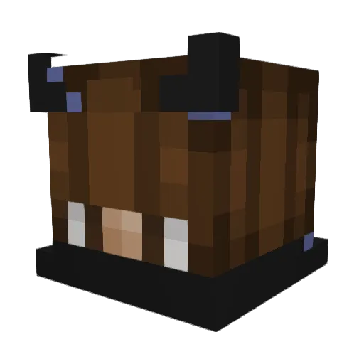 jackscooby Minecraft avatar head, 3D render