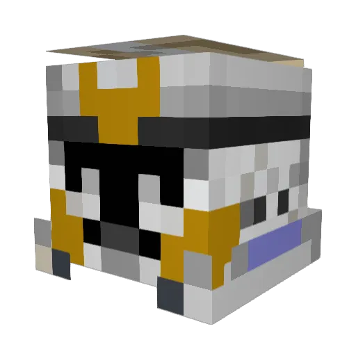 jacksonyoda Minecraft avatar head, 3D render