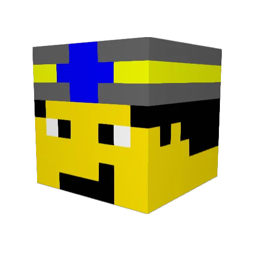 jacksonz27 Minecraft avatar head, 3D render