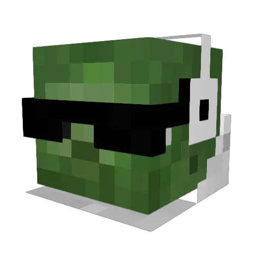 jackstermine Minecraft avatar head, 3D render