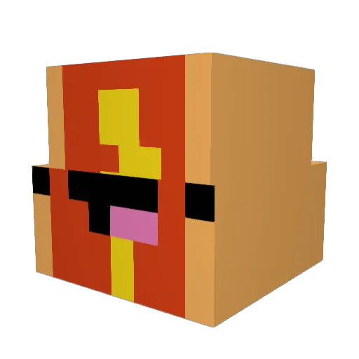 jacktheman3 Minecraft avatar head, 3D render
