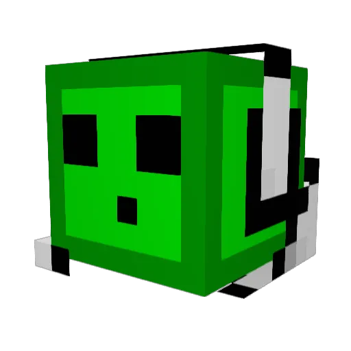 jacktoad Minecraft avatar head, 3D render