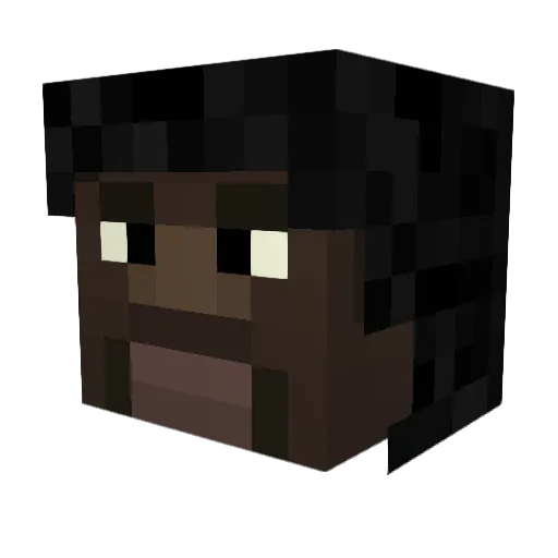 jacktplier Minecraft avatar head, 3D render