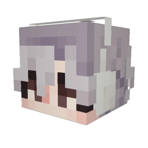 jackuw Minecraft avatar head, 3D render