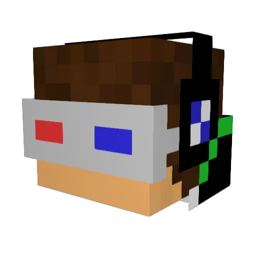jacky1996 Minecraft avatar head, 3D render