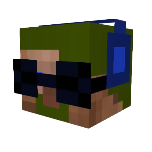 jacky852 Minecraft avatar head, 3D render