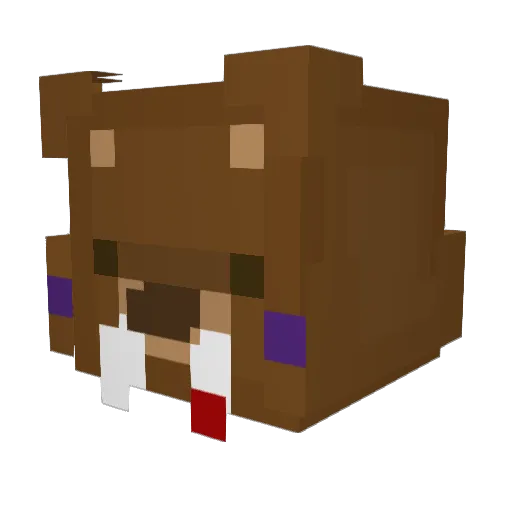 jackybear611 Minecraft avatar head, 3D render