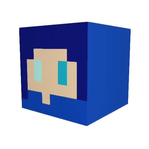 jackychan1689 Minecraft avatar head, 3D render