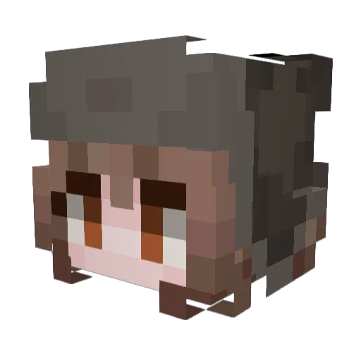 jackyevans Minecraft avatar head, 3D render