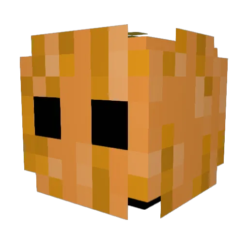 jackysolantern Minecraft avatar head, 3D render
