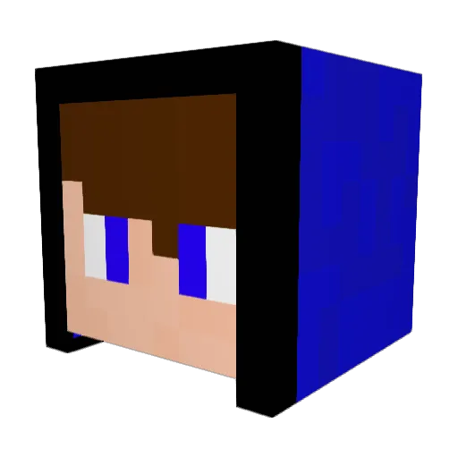 jacljack Minecraft avatar head, 3D render