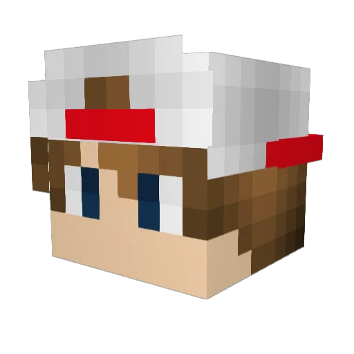 jacob18field Minecraft avatar head, 3D render