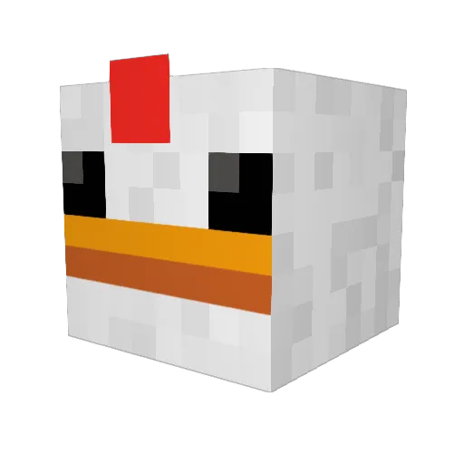 jacob_corr Minecraft avatar head, 3D render