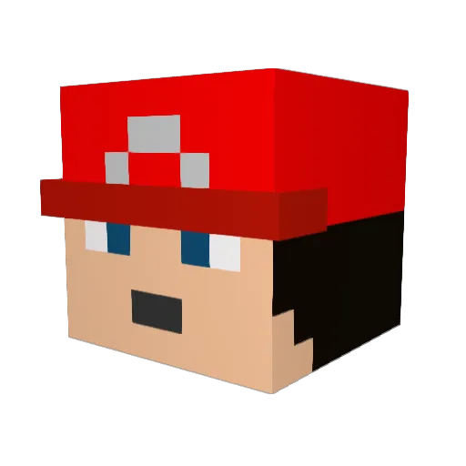 jacob_diamond Minecraft avatar head, 3D render