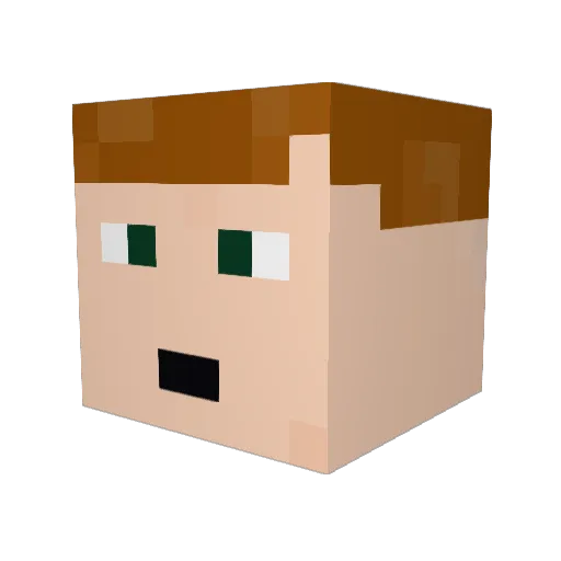 jacob_pro Minecraft avatar head, 3D render