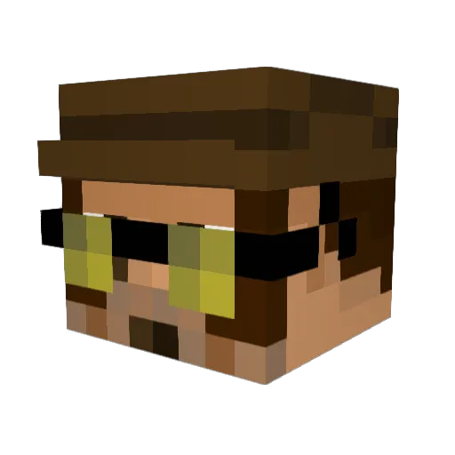jacoba92 Minecraft avatar head, 3D render