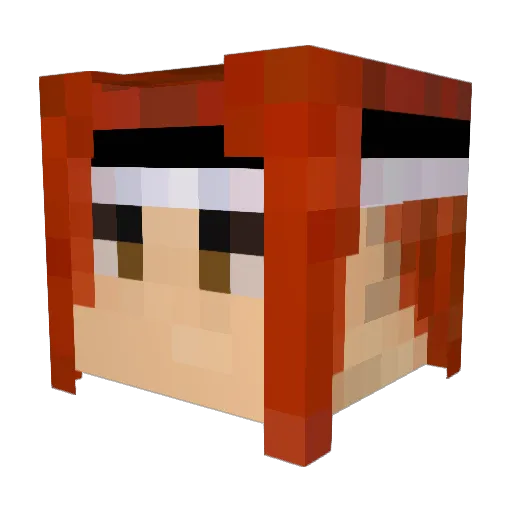 jacobacon__ Minecraft avatar head, 3D render