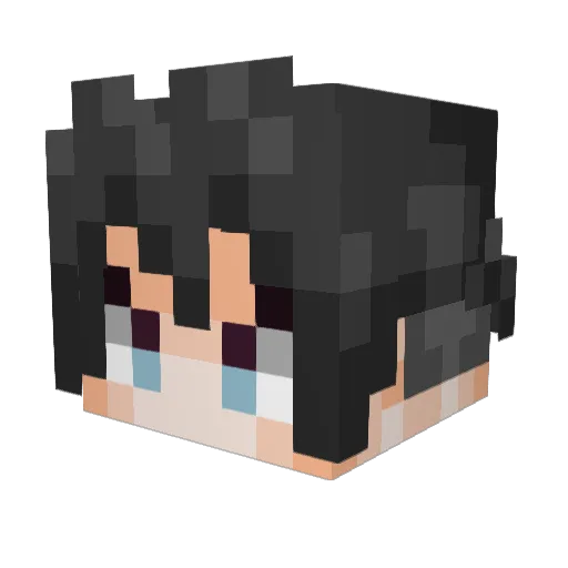 jacobch12 Minecraft avatar head, 3D render