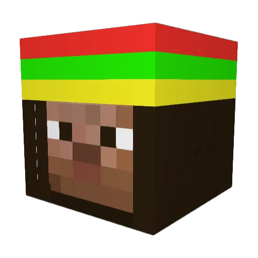 jacobfarris Minecraft avatar head, 3D render